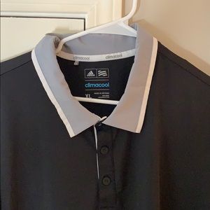 Black Adidas ‘Climacool’ golf polo